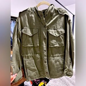 American Eagle Green Cargo Jacket